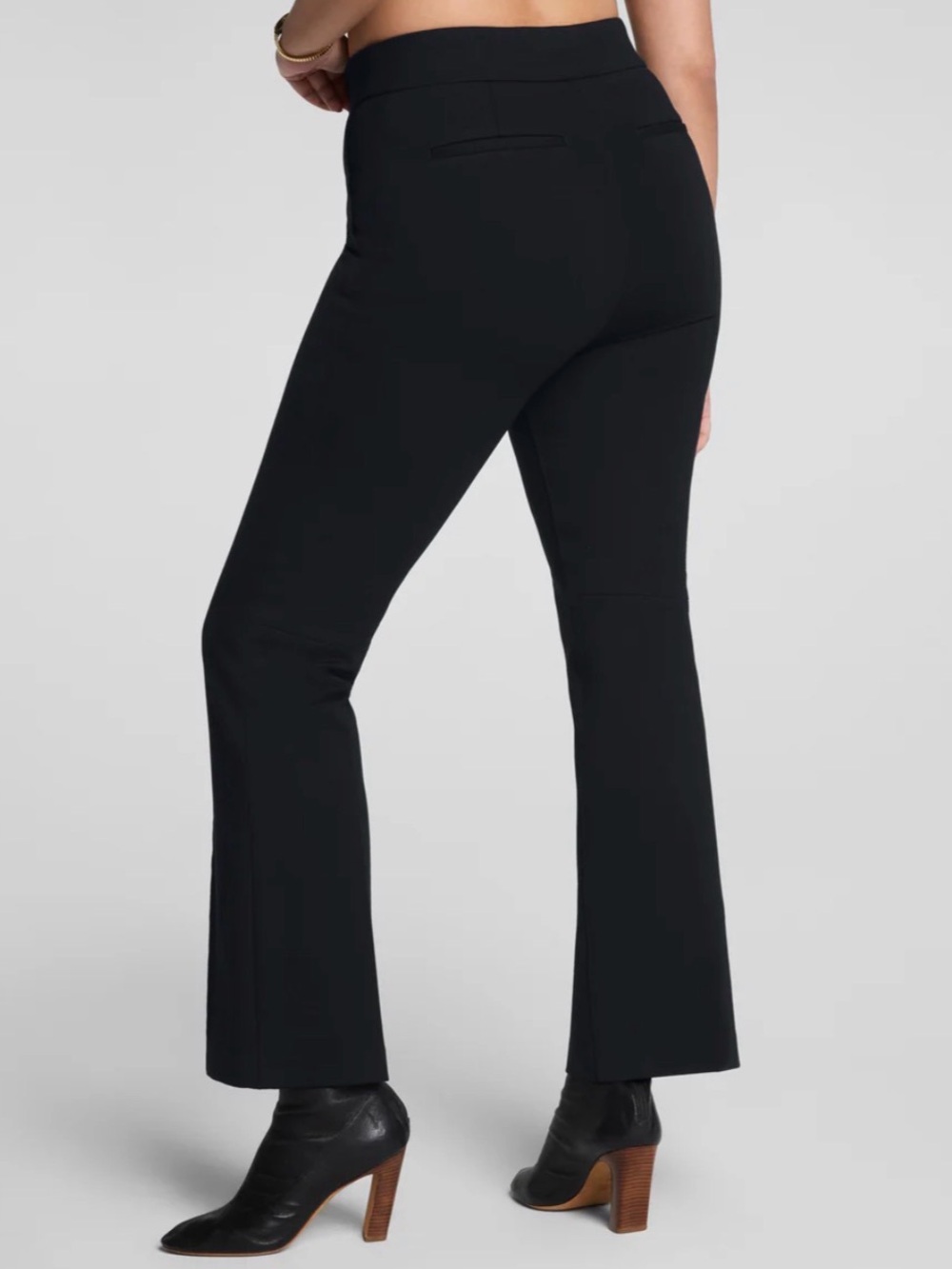 SPANX Black Ponte Kick Flare Pants